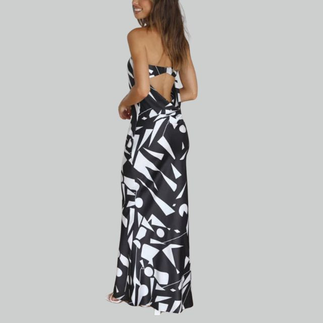 Strapless Maxi-jurk met Luchtige Pasvorm – Jade