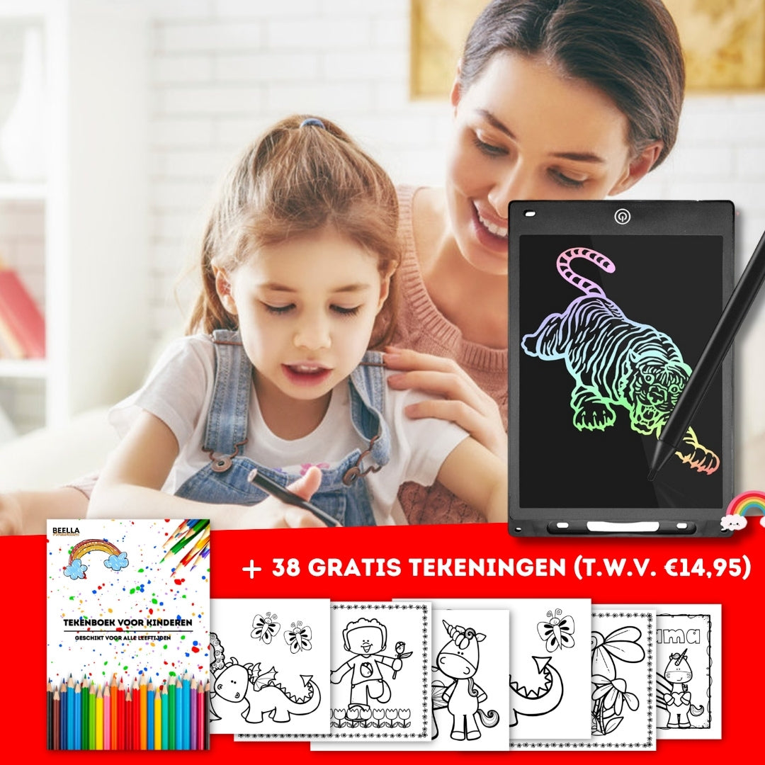 LCD Tekentablet voor Kinderen - CreativeScribble