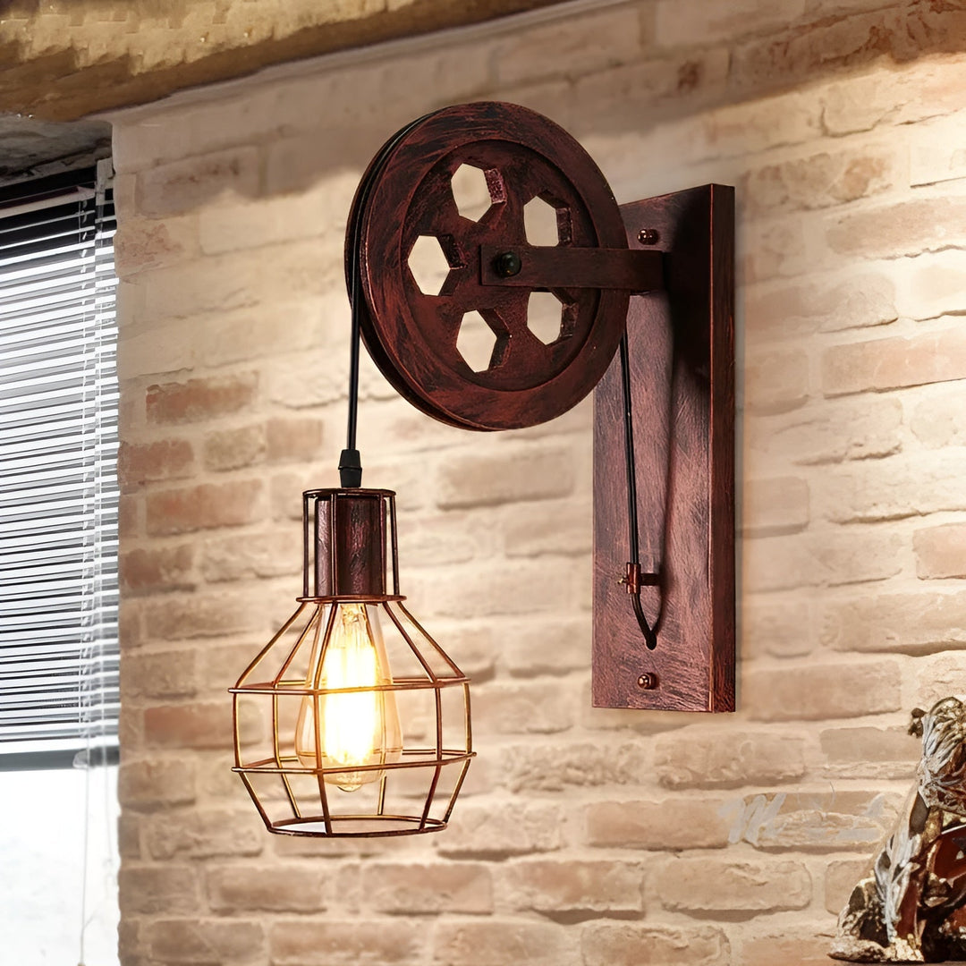 Vintage Industriële LED Wandlamp - IronGlare