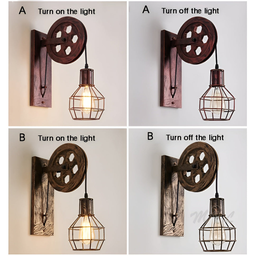 Vintage Industriële LED Wandlamp - IronGlare