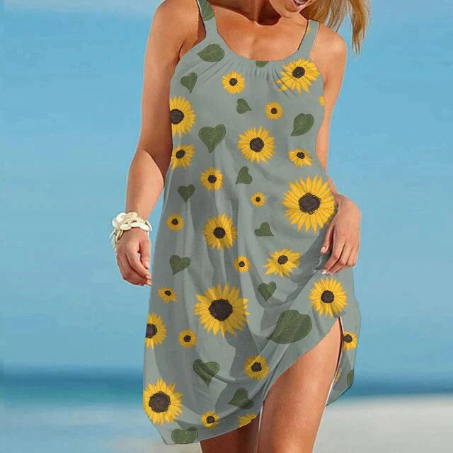 Boho Chic Zomerjurk met bloemenprint – Karla