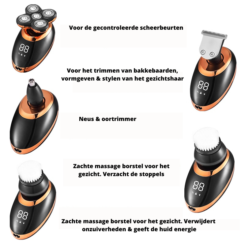 Pro Shaver™ | Een waterdichte, draadloze & krachtige trimmer voor heren