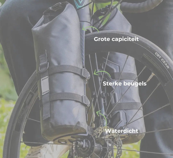 Waterdichte Voorvork Fietstassen - AdventurePacks