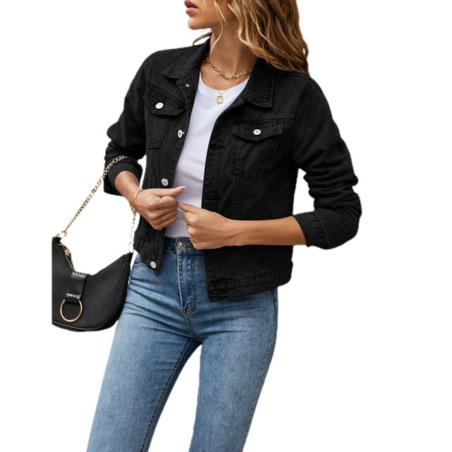 Dames Casual Denim Jas - Jade