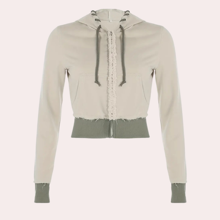 Modieus Damesvest met Capuchon - Elise