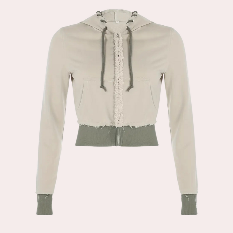 Modieus Damesvest met Capuchon - Elise