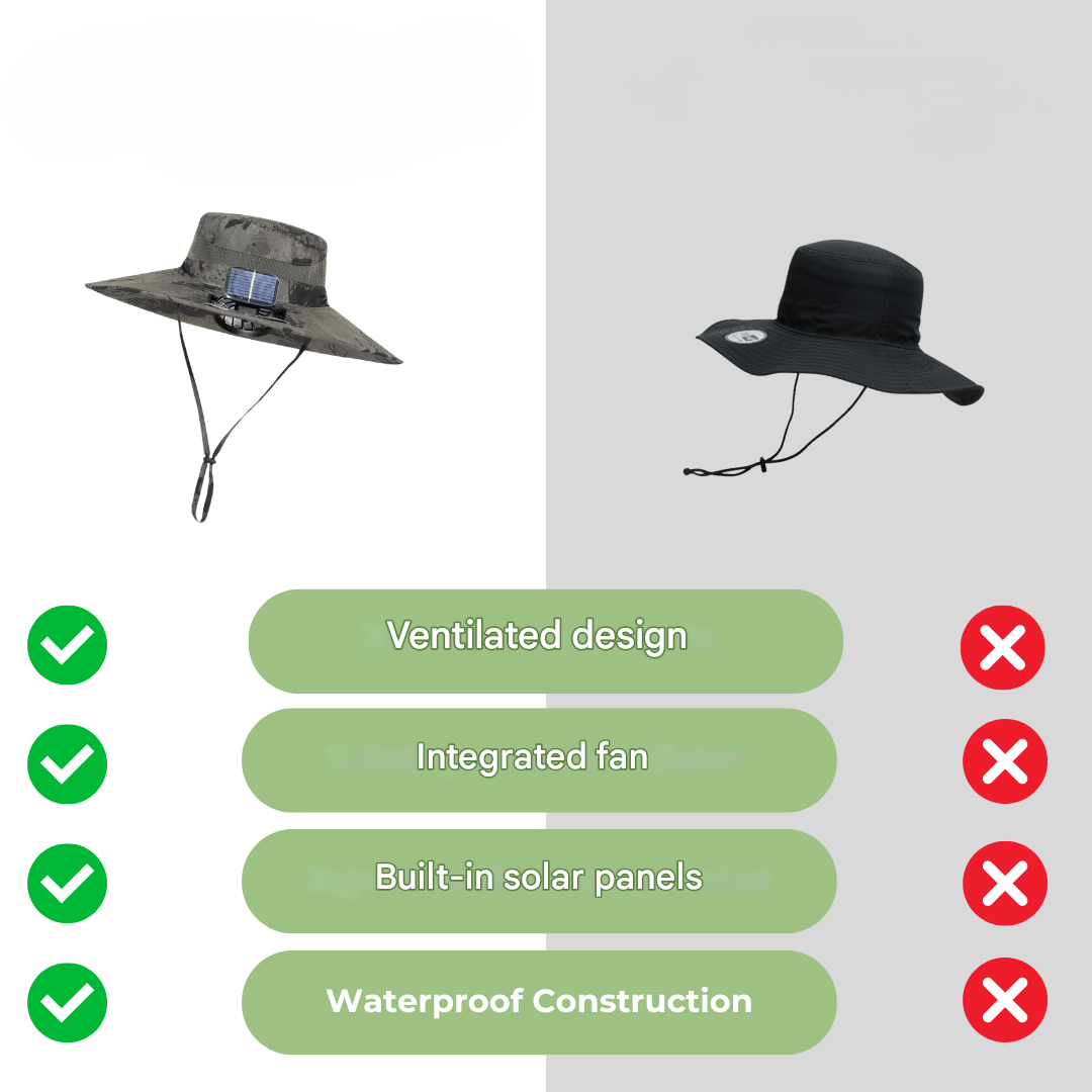Outdoor Zonnehoed met Ingebouwde Ventilator – Sunbreeze