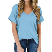 Simpel V-hals T-shirt - Luna