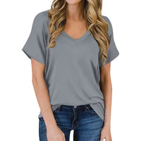 Simpel V-hals T-shirt - Luna