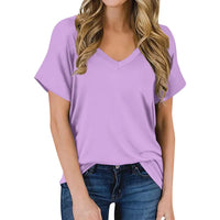 Simpel V-hals T-shirt - Luna