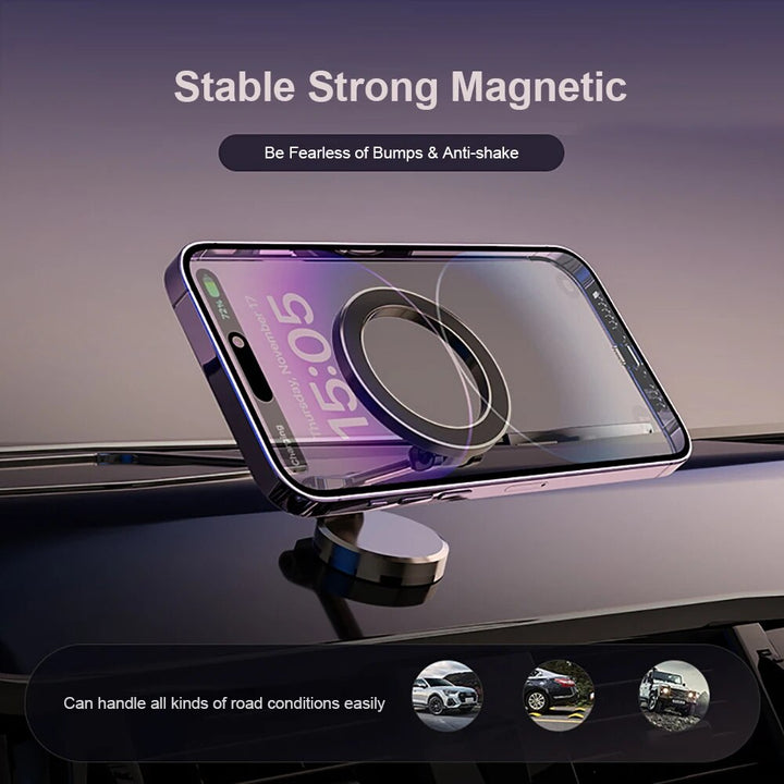 360° Opvouwbare Magnetische Telefoonhouder voor de Auto - Sterk & Verstelbaar