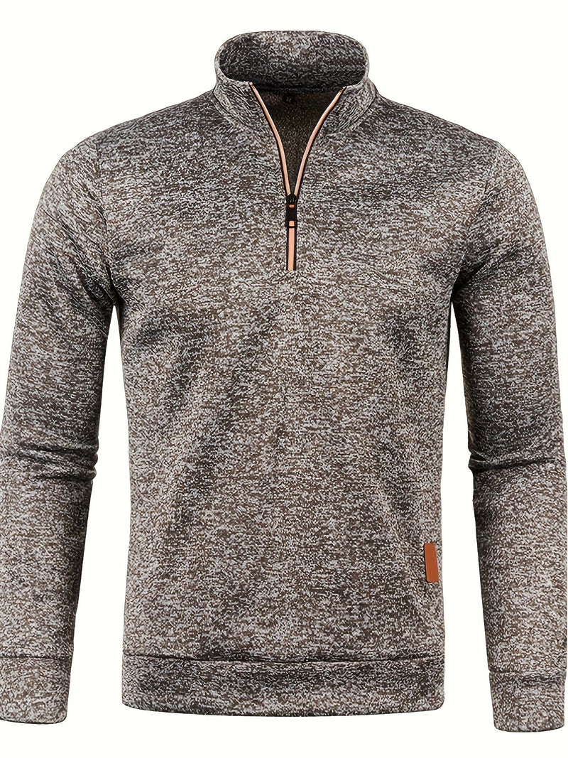 Heren Pullover met Halsrits voor Herfst & Winter – Matteo