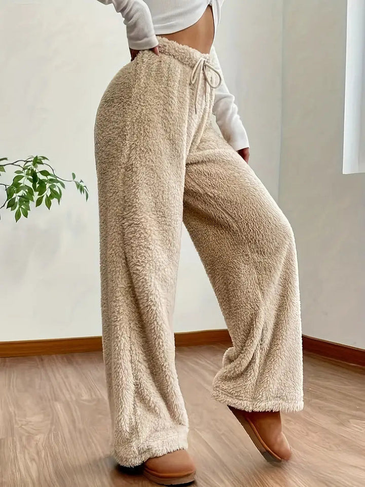 Zachte Teddy Sherpa Loungebroek Voor Dames – Noémie
