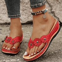 Orthopedische Dames Sandalen met Bloemendetail – Melina