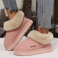 Warme Pluche Dames Pantoffels met Antislip Zool - Sienna