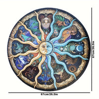 1000-delige Ronde Sterrenbeeld Puzzel - ZodiacDreams