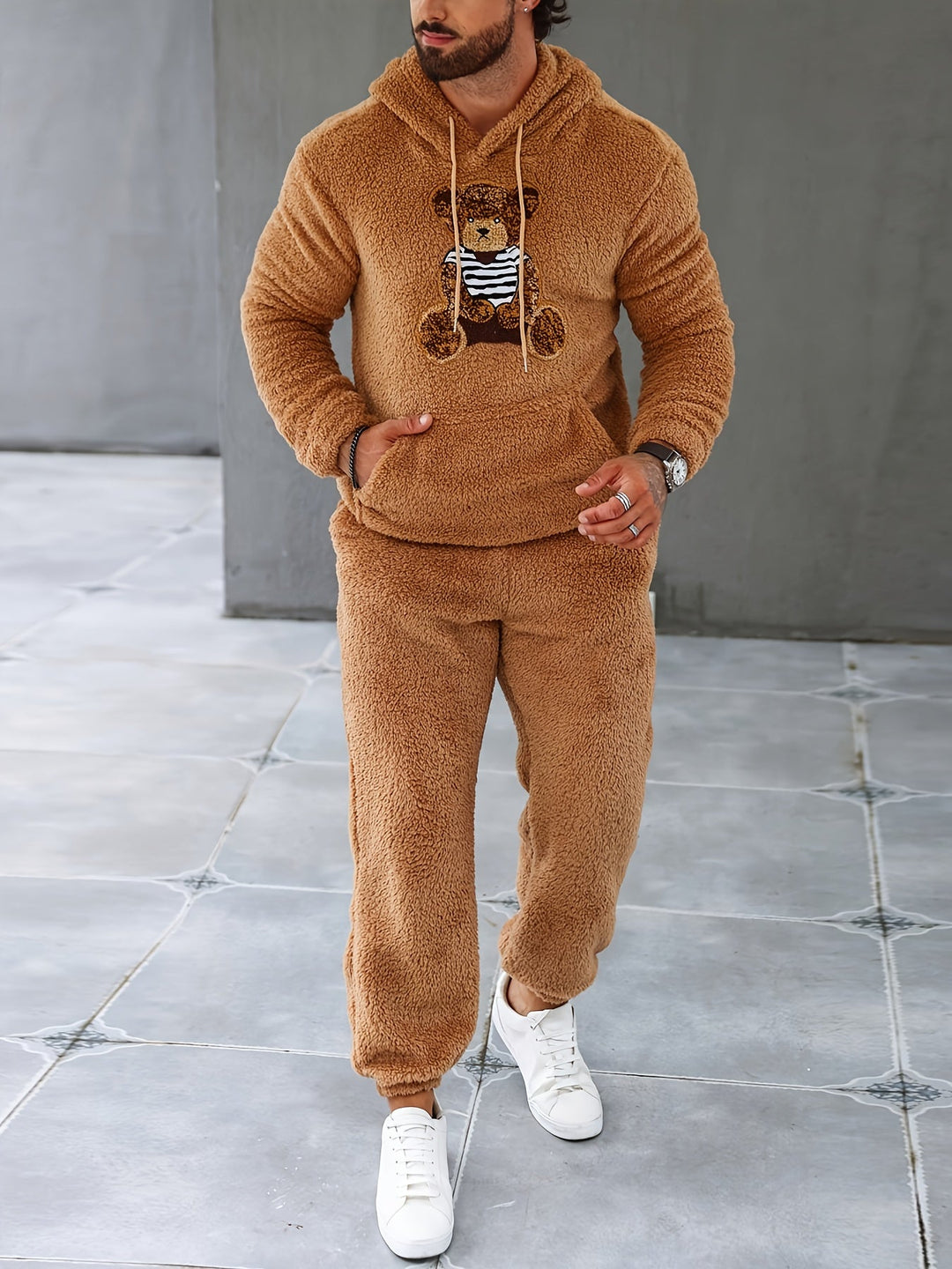 Fuzzy Fleece Tweedelige Outfitset - Logan