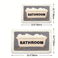 Superabsorberende Antislip Mat voor Badkamer en Toilet - Milo