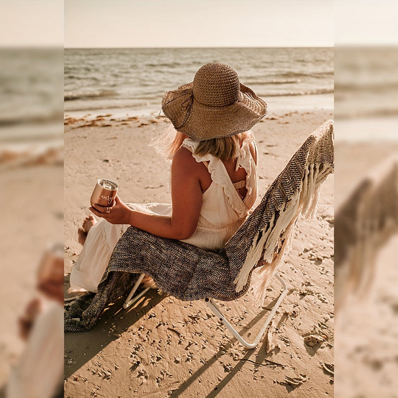 Gehaakte Boho Strohoed voor Zomerreizen – Elouan