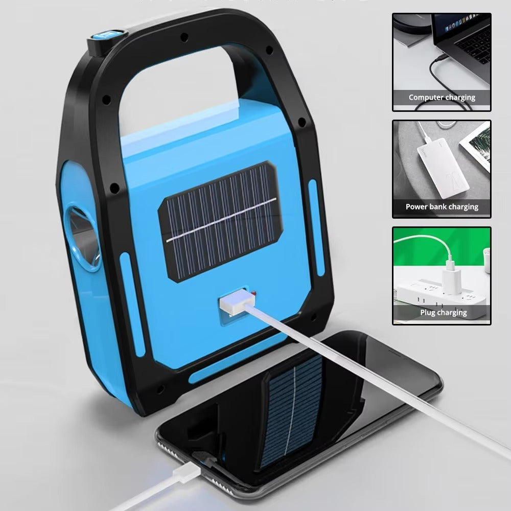 Oplaadbare USB Campinglantaarn met Powerbank - SolarGlow