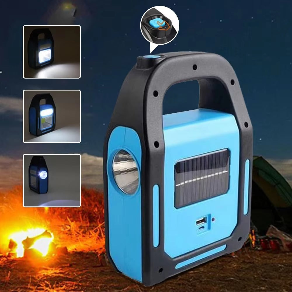 Oplaadbare USB Campinglantaarn met Powerbank - SolarGlow