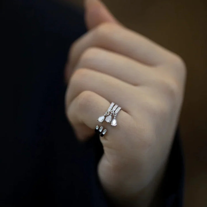 Verstelbare Waterdruppelring - Isaline