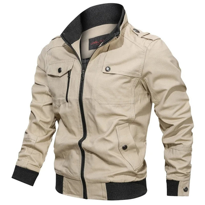 Heren Zomerjas met Kraag en Motorlook – Vince