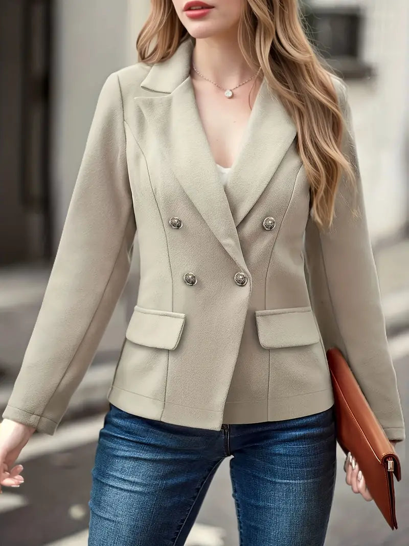 Effen Double-Breasted Blazer - Victoria