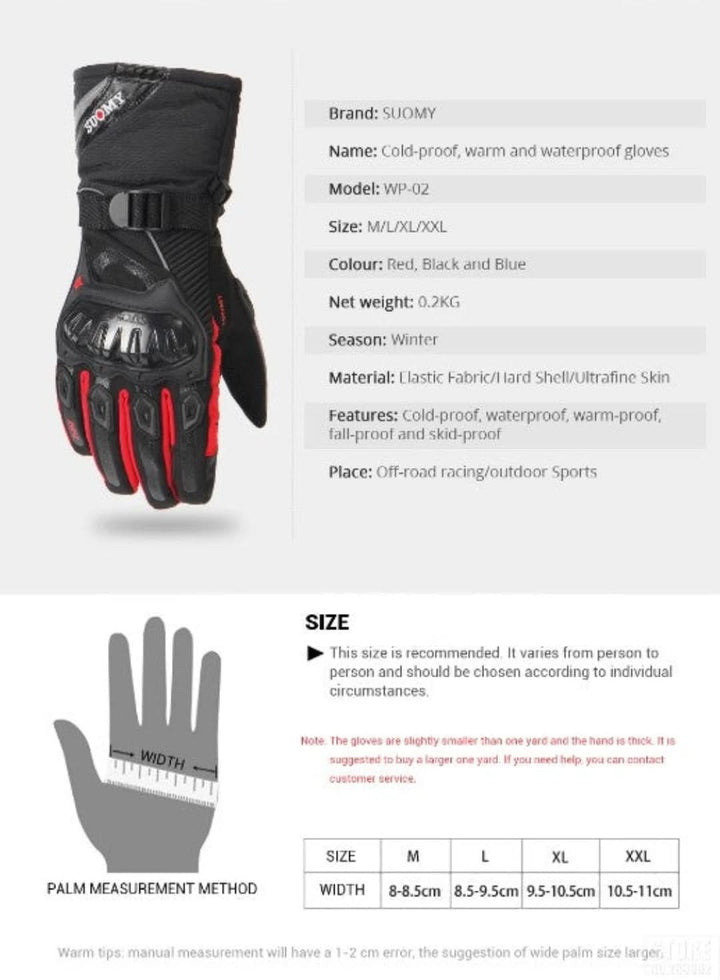 Waterdichte Motorhandschoenen voor de Winter - ShieldRide