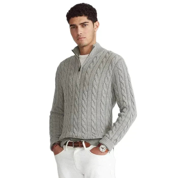 Comfortabele Heren Half Zip Sweater - Vincent