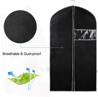 Ademende kledinghoes set – 5-pack kledingopslaghoezen met venster (1+1 GRATIS)