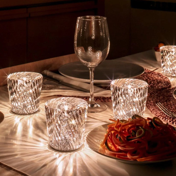 Luxe Oplaadbare Diamant Kristal Tafellamp - Lumière Diamant
