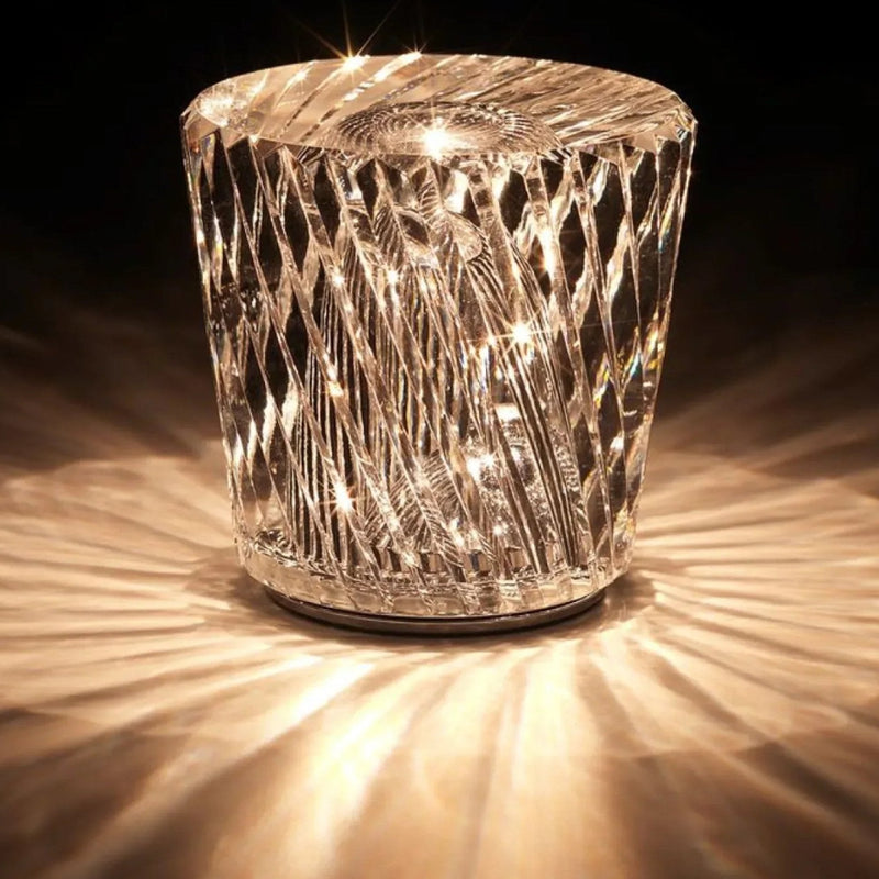 Luxe Oplaadbare Diamant Kristal Tafellamp - Lumière Diamant