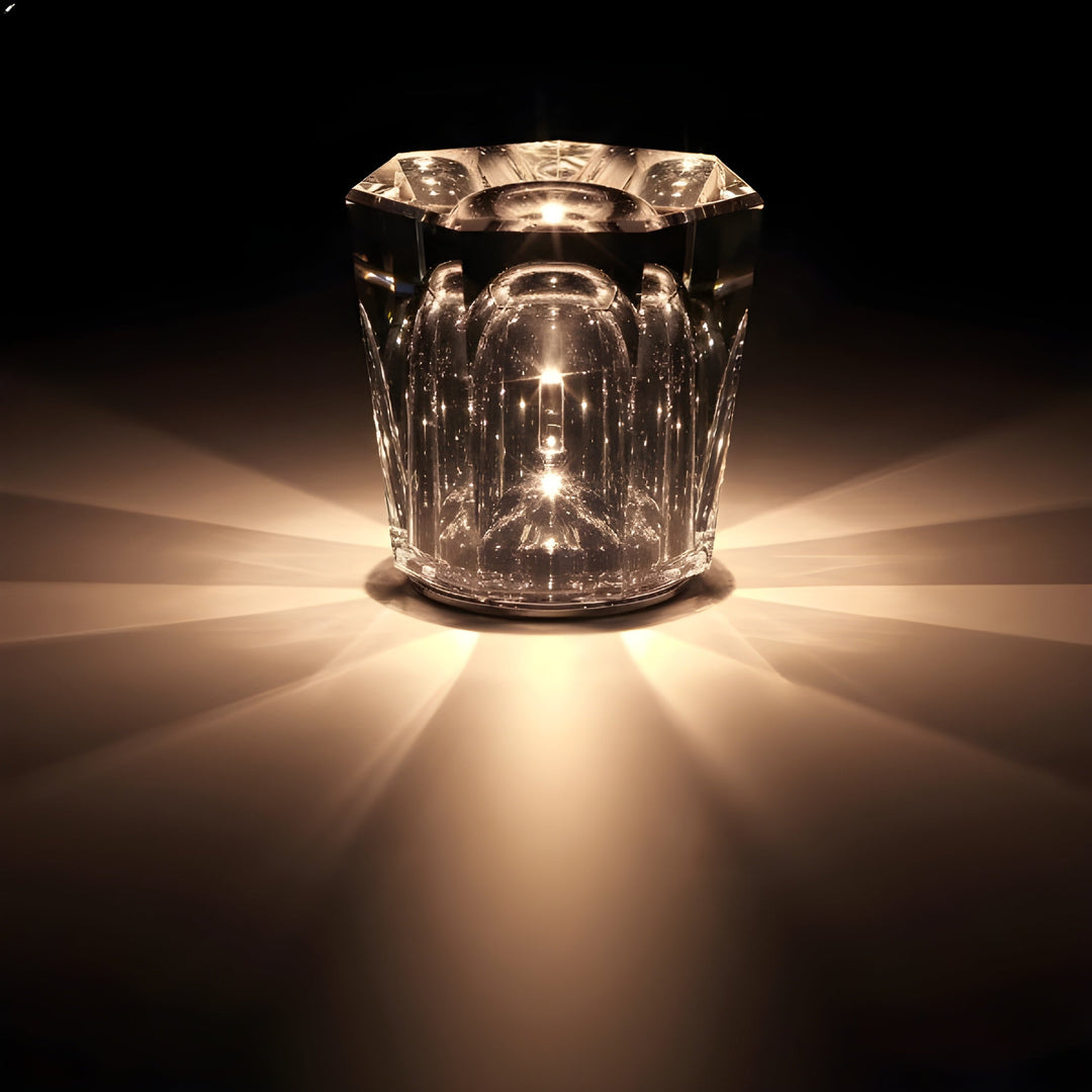 Luxe Oplaadbare Diamant Kristal Tafellamp - Lumière Diamant
