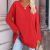 Longsleeve Damestrui met V-Hals - Lucinda