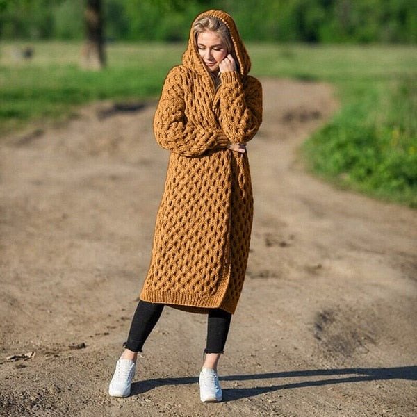 Gebreid warm en zacht vest - Emma