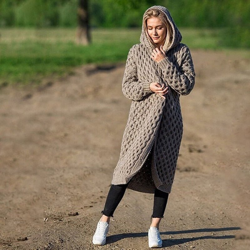 Gebreid warm en zacht vest - Emma