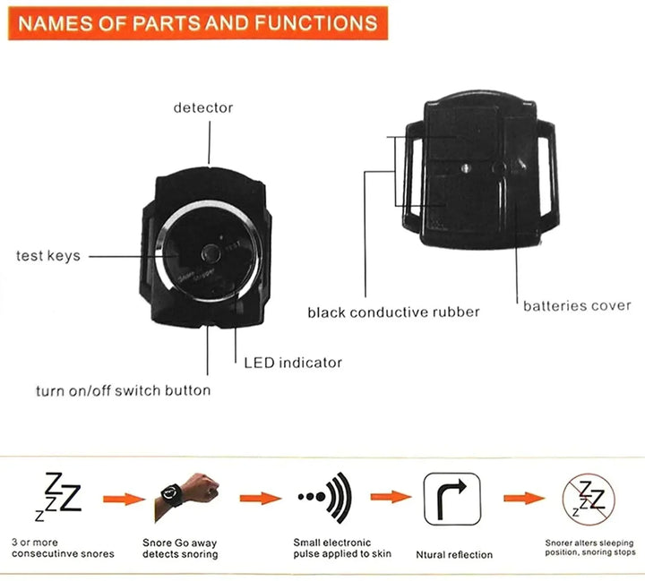 Intelligente Anti-Snurk Armband - SnoreFree