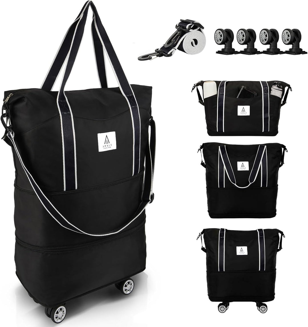 Uitbreidbare Rollende Reistas met Draaiwielen – 25L tot 55L Reisbagage