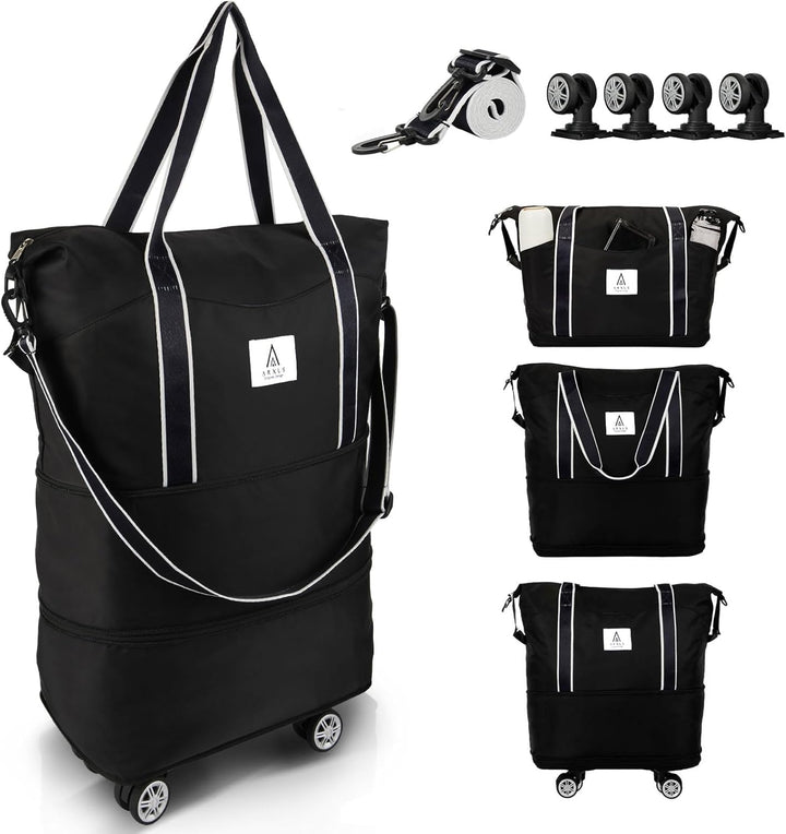 Uitbreidbare Rollende Reistas met Draaiwielen – 25L tot 55L Reisbagage