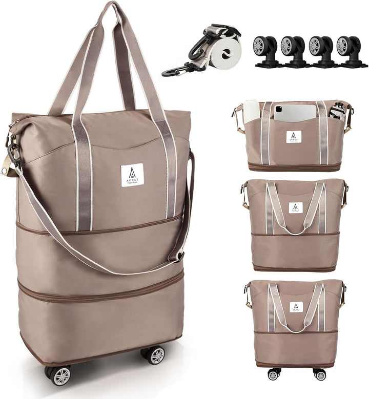 Uitbreidbare Rollende Reistas met Draaiwielen – 25L tot 55L Reisbagage