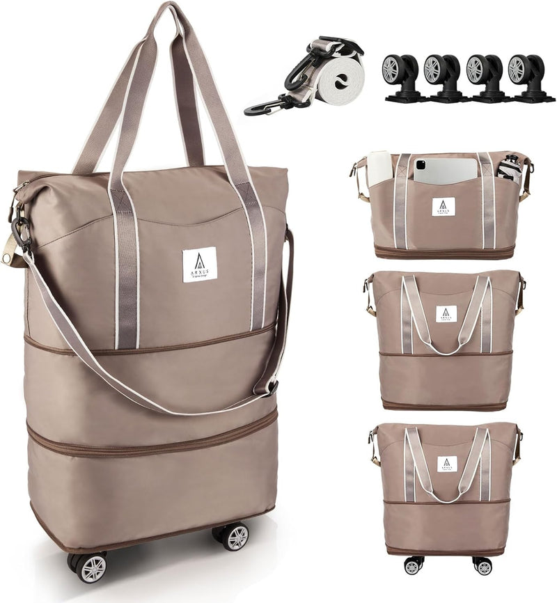 Uitbreidbare Rollende Reistas met Draaiwielen – 25L tot 55L Reisbagage