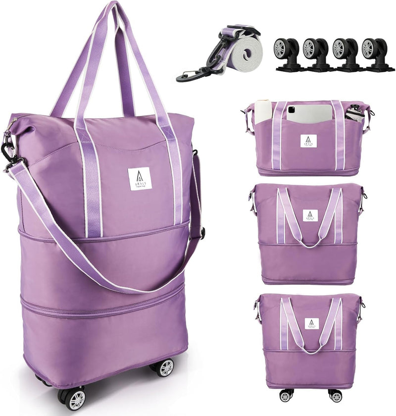 Uitbreidbare Rollende Reistas met Draaiwielen – 25L tot 55L Reisbagage