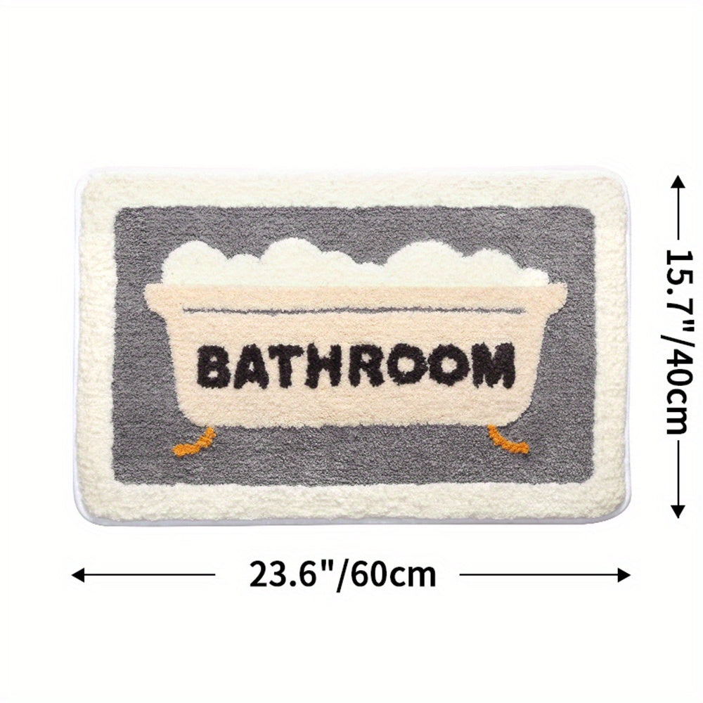 Superabsorberende Antislip Mat voor Badkamer en Toilet - Milo