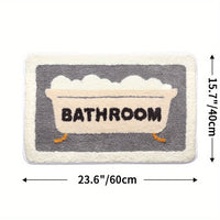 Superabsorberende Antislip Mat voor Badkamer en Toilet - Milo