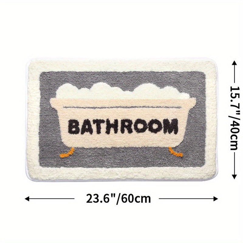 Superabsorberende Antislip Mat voor Badkamer en Toilet - Milo