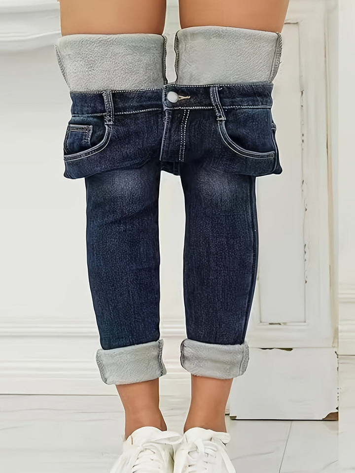 Warme Skinny Jeans met Voering - Selvia