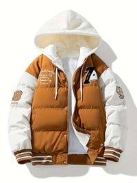 Ciepła męska kurtka puchowa z kapturem - Emmett