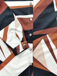 Trendy damesblouse met abstract patroon en knoopsluiting - Marlene