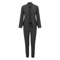 Casual Tweedelige Set met Strikceintuur – Liora